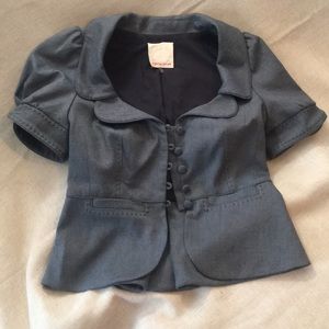 Rebecca Taylor short sleeved lined jacket